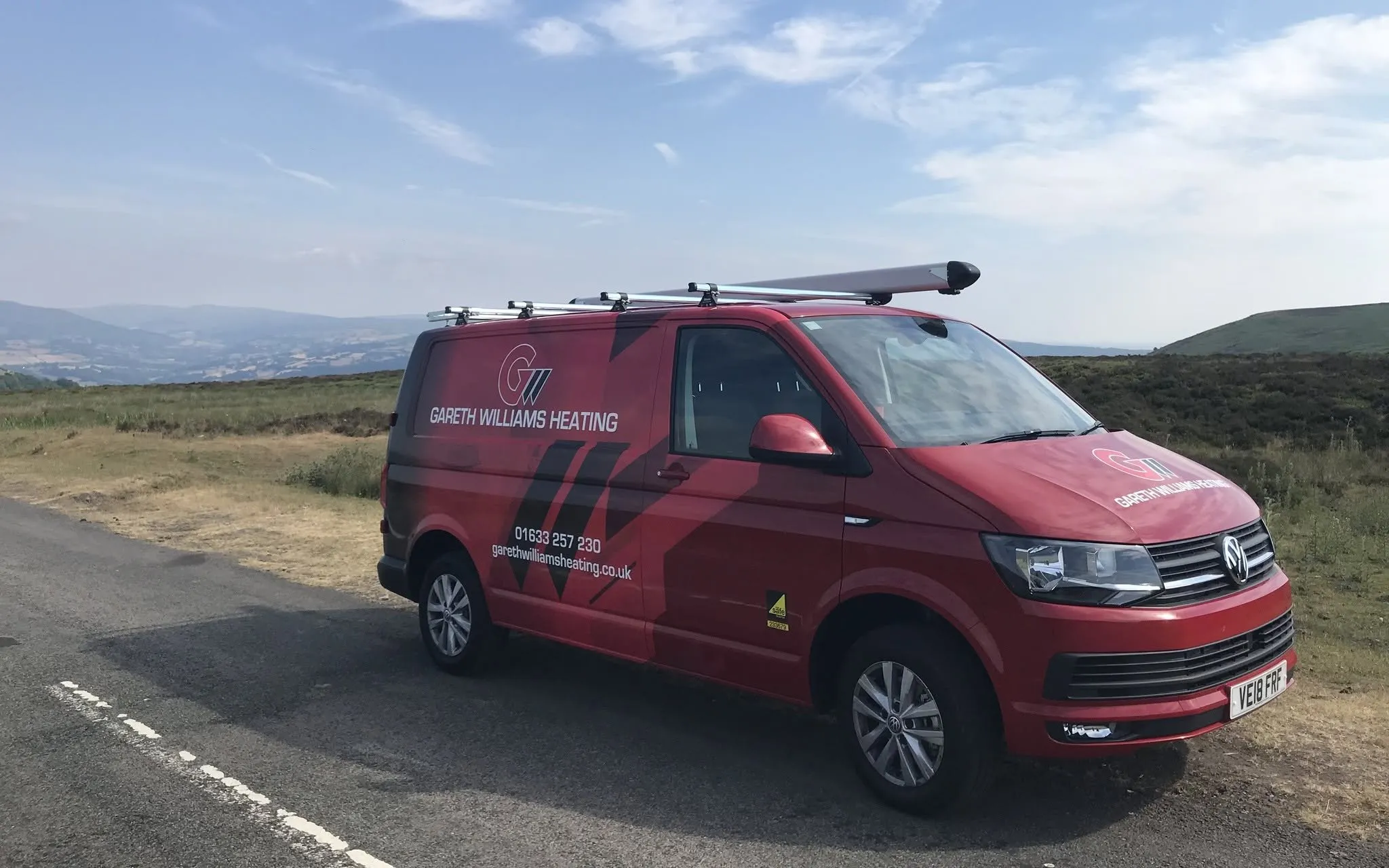 A Gareth Williams Heating van in South Wales